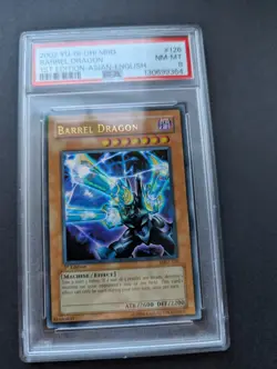 Yu-Gi-Oh! Barrel Dragon MRD-126 1st Edition Metal Raiders PSA 8 - Image 1