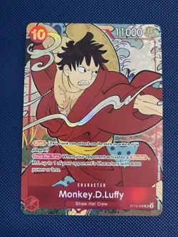Monkey D Luffy ST10-006 - 1st Anniversary Set One Piece TCG Card - Image 1