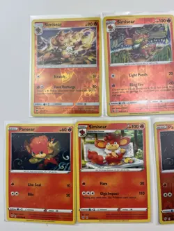 5 Card Lot Pansesar Semisear Reverse Holo Pokemon TCG common - Image 2
