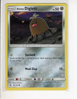 DIGLETT SUN & MOON BASE SET POKEMON CARD 86/149 NM/M - Image 1