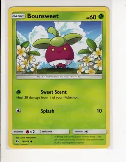BOUNSWEET SUN & MOON BASE SET POKEMON CARD 18/149 NM/M - Image 1