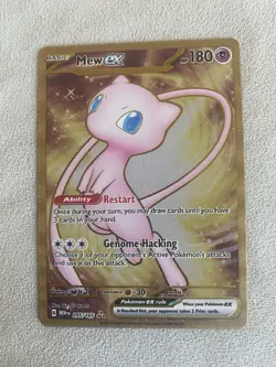 Pokemon TCG Mew EX Metal Gold NM 205/165 Scarlet & Violet 151 Promo Card - Image 1
