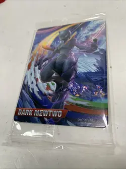 Dark Mewtwo Pokemon Pokken Nintendo Amiibo Card Japanese 2016 Promo Sealed - Image 2
