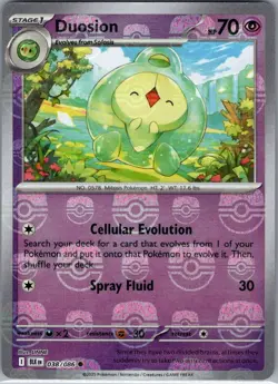 Duosion (Master Ball Pattern) 038/086 SV: Black Bolt - Pokemon Card - NM - Image 1