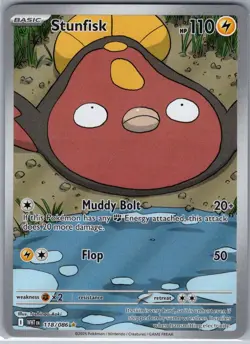 Stunfisk 118/086 SV: White Flare - Pokemon Card - NM - Image 1