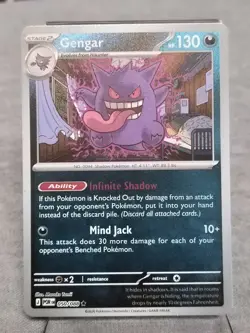Gengar 050/088 Reverse Holo ME03 Perfect Order Pokemon Card POR - Image 1