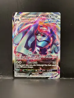 Pokemon TCG Metagross VMAX Chilling Reign 113/198 Card | Near Mint Minus - Image 1