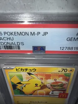 PSA 10 Pikachu 020/M-P McDonald's Happy Set Promo 2025 Pokemon Card Japanese - Image 4