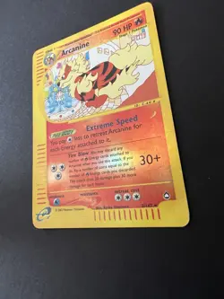Pokemon Aquapolis Arcanine 002/147 Rare Reverse Holo Stage 1 90 HP 2002 TCG Card - Image 2