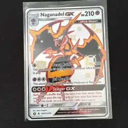 Naganadel GX SV63/SV94 Hidden Fates Holo Full Art Pokemon Card - Image 2