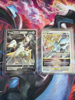 Pokemon TCG - Arceus V & VSTAR Metal Cards 122/172 123/172 UPC PROMO - Image 1
