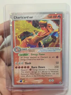 Charizard ex 105/112 EX FireRed & LeafGreen Holo Rare EX 160 HP Pokemon TCG Card - Image 1