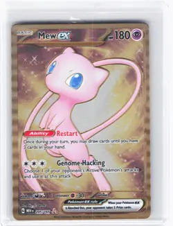 2023 Pokemon—Mew ex (151 Metal Card) #205/165 Scarlet & Violet 151—Hyper Rare - Image 1