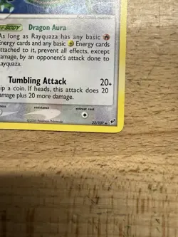 Non-Holo Rare Rayquaza Pokemon Card Ex Deoxys 22/107 NM-VLP/LP - Image 2