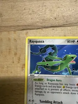 Non-Holo Rare Rayquaza Pokemon Card Ex Deoxys 22/107 NM-VLP/LP - Image 4