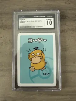 CGC Pristine 10 Psyduck Japanese (Pokemon) Playing Cards 2019 Old Maid - Image 1