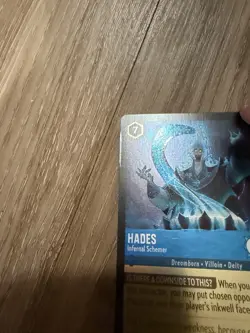 Lorcana - Hades - Infernal Schemer 151/204 Foil ( Card Damage) - Image 2