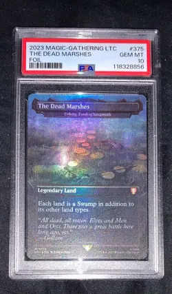 The Dead Marshes - Urborg, Tomb of Yawgmoth Foil PSA 10 Graded LOTR MTG - Image 1