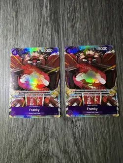 2x Franky OP09-072 ALT ART Emperors in the New World One Piece Card Game English - Image 1