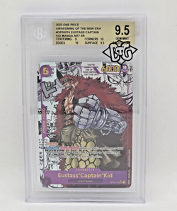 One Piece Eustass Captain Kid OP05-074 Manga Art SR BGS 9.5 Gem Mint Awakening - Image 1