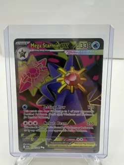 Mega Starmie ex 102/088 Ultra Rare Pokemon Card Mega Evolution Perfect Order - Image 1