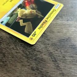 Pikachu 10/18 Rare Detective Pikachu Movie Pokemon Card - Image 5