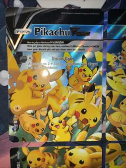 Pikachu V-Union SwSH Black Star Promo Set of 4 Pokemon TCG Promo Cards English - Image 2