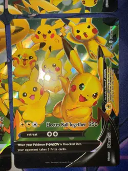 Pikachu V-Union SwSH Black Star Promo Set of 4 Pokemon TCG Promo Cards English - Image 5