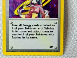 SABRINA 20/132 GYM CHALLENGE HOLO RARE POKEMON CARD LIGHTLY PLAYED UNLIMITED - Image 4