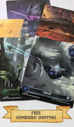 Magic The Gathering: Edge of Eternities Borderless Land Lot - Image 1