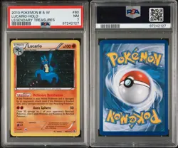 Lucario Holo 80/113 PSA 7 2013 Legendary Treasures Pokemon Card TCG NM Card - Image 3