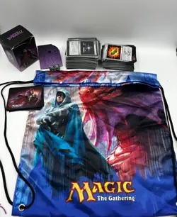 MTG Magic The Gathering Bulk Lot Commander Rares Foils Tokens Sleeves Swag Bag - Image 1