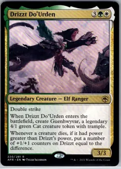 Drizzt Do'Urden - 220 - Adventures in the Forgotten Realms - Magic MTG - NM - B3 - Image 1
