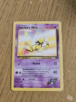 Pokemon TCG Sabrina's Abra Gym Challenge Card 93/132 NM Condition WOTC - Image 1