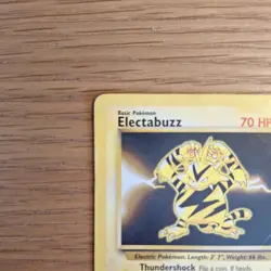 Pokemon TCG Electabuzz 20/102 Non-Holo Rare Card Unlimited Base Set LP - Image 2