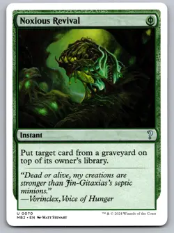 Noxious Revival (White Border) 70 Mystery Booster 2 Magic: The Gathering NM - Image 1