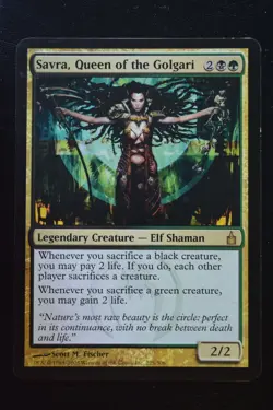 Magic The Gathering MTG SAVRA, QUEEN OF THE GOLGARI Ravnica: City of Guilds LP - Image 1