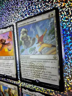 MTG TLA Rare Regular: 0006 Airbender Ascension; 0029 Momo, Friendly Flier - Image 3