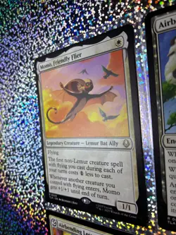 MTG TLA Rare Regular: 0006 Airbender Ascension; 0029 Momo, Friendly Flier - Image 4