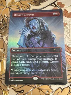Magic the Gathering Bloody Betrayal R Secret Lair Drop Series 7102 Foil - Image 1