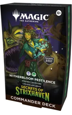 MTG Witherbloom Pestilence Commander Deck Sealed Strixhaven BG Lifegain - Image 1
