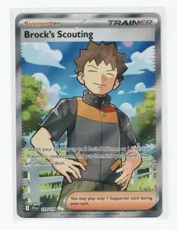 Brock's Scouting 179/159 Ultra Rare Journey Together Pokemon Near Mint - Image 1
