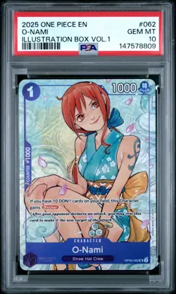 One Piece Illustration Box Vol 1 & 2 Sequential PSA 10 Nami Boa Blk Maria Yamato - Image 2