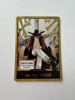 One Piece CCG OP14 Gold DON!! Dracule Mihawk - Near Mint English - Image 1