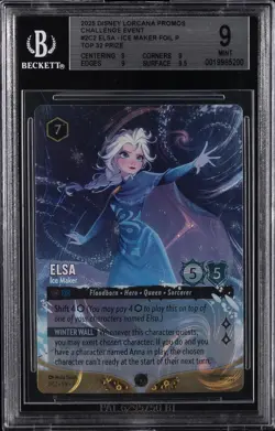 2025 DISNEY LORCANA PROMOS #2C2 ELSA - ICE MAKER FOIL P BGS 9 - Image 1