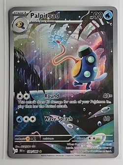 Palpitoad 104/086 Illustration Rare SV Black Bolt Pokemon Card NM/M - Image 1
