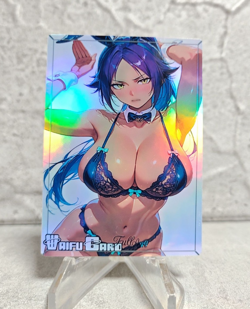 Yoruichi Trading Card Waifu Goddess Story Anime Girl holo Karte Manga Full Art - Image 1