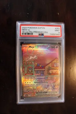 Pokemon Mew ex 053 SV: Scarlet & Violet Promo Cards Holo PSA 9 English 2023 - Image 1