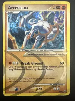 Pokemon TCG Arceus AR8 Holo Rare Card - Image 1