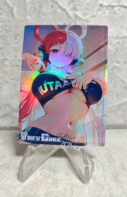 Uta Trading Card Waifu Goddess Story Anime Girl holo Karte Manga Full Art - Image 1